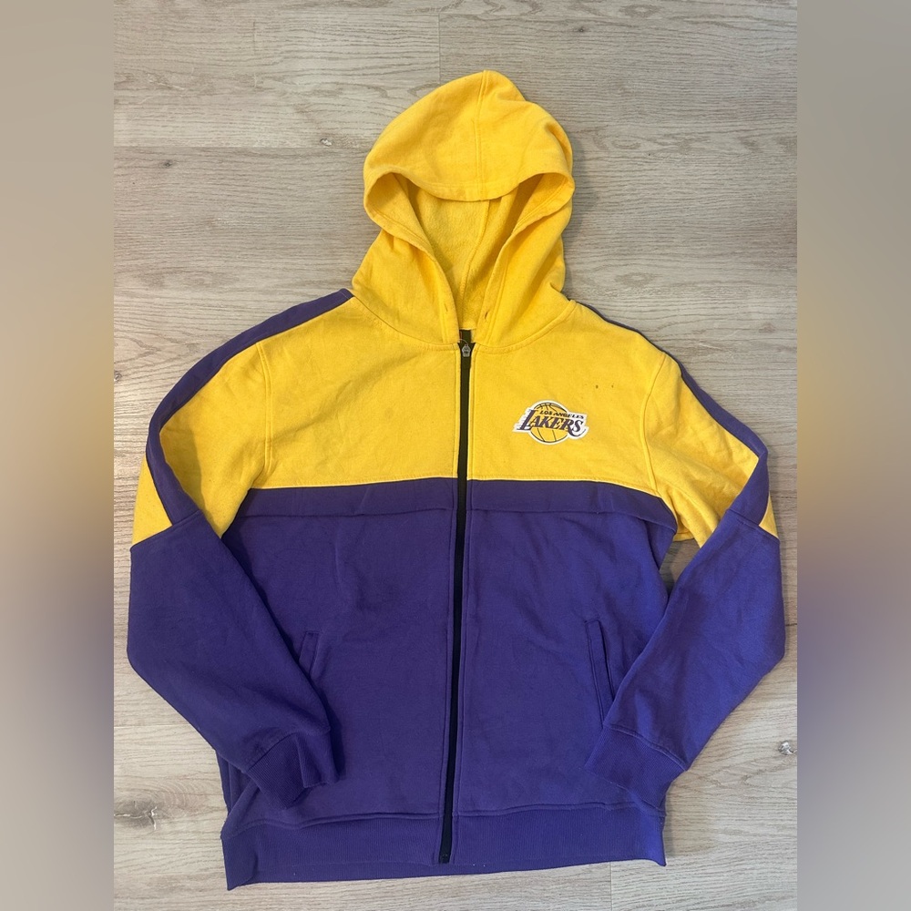Los Angeles Lakers full-zip fleece hoodie size XL